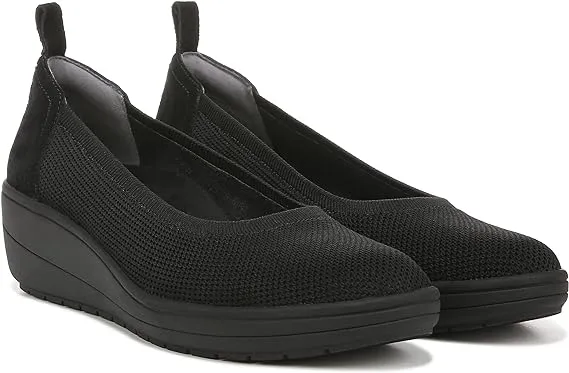 Vionic Women’s Jacey Knit Wedge Slip On Shoes-Black