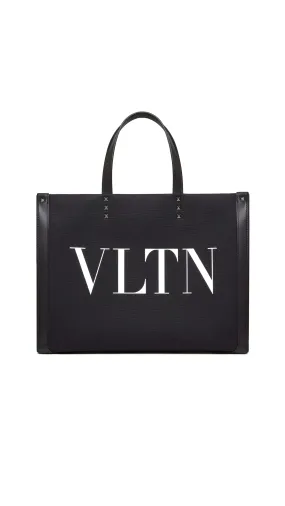 VLTN Ecolab Medium Canvas Shopper - Black