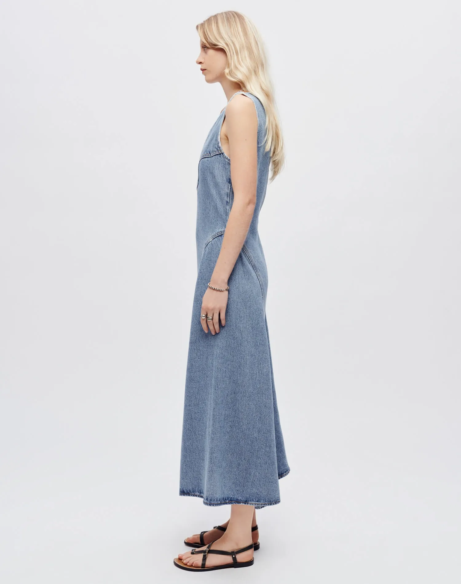 Western Denim Dress - Mojave