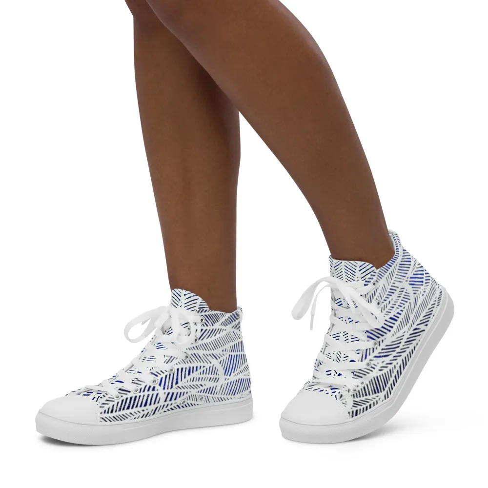 Women’s high top canvas shoes – Lunar Eclipse