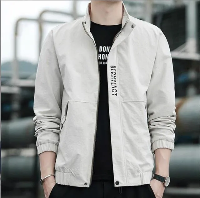 Xituodai Coat Men thin Section Spring fashion Slim Jackets Casual Coats 2022 Man Autumn Locomotive cotton Jacket Male Bomber Jac