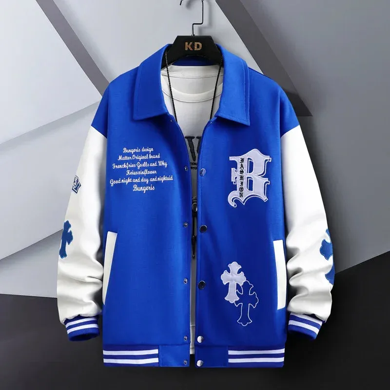 Xituodai Hip Hop Casual Baseball Coat Slim Fit Unisex Baseball Uniform Bomber Jackets For Men's Youth Trend College Wear Autumn