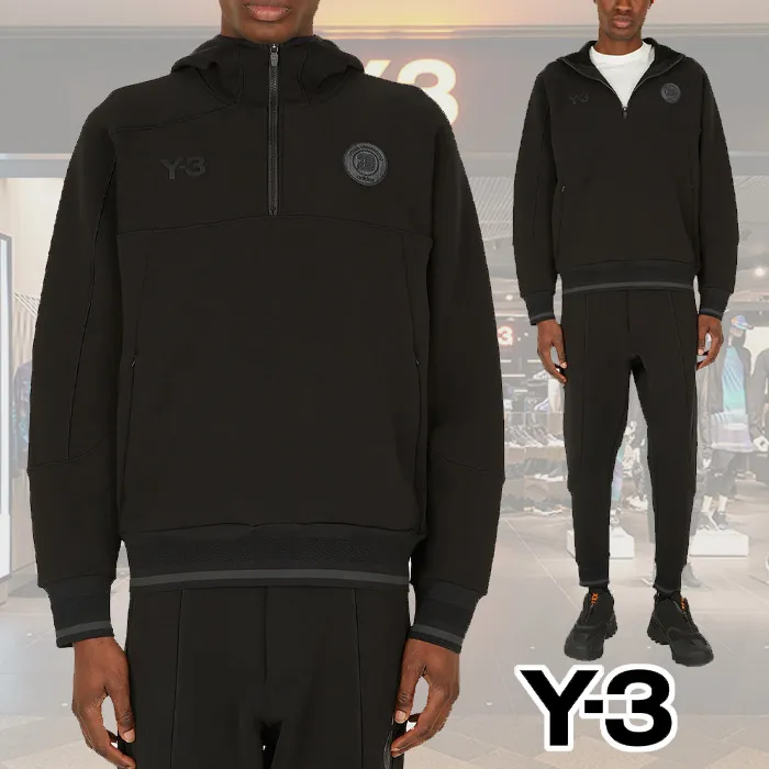 Y-3  |Street Style Long Sleeves Logo Designers Sweatshirts